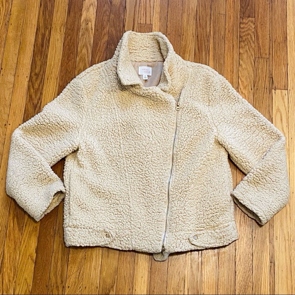 Vici Dolls Teddy Bomber Jacket Cream